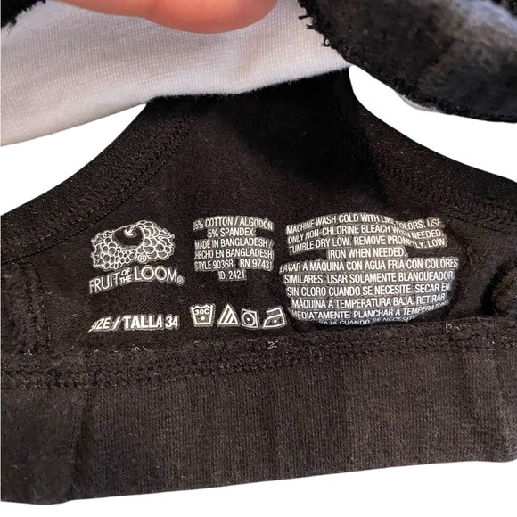 Red and Black casual Ribbed Bralette Set - Picture 6 of 6